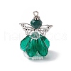 Faceted Glass Pendants PALLOY-MZ00583-08-1