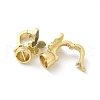 Brass Fold Over Clasps KK-Z083-19G-02-3