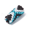 Handmade Glass Seed Beaded European Beads PALLOY-MZ00694-03-4