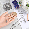 SUNNYCLUE 12Pcs 304 Stainless Steel Box Chain Necklaces Set NJEW-SC0001-21-3