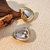 304 Stainless Steel Two Tone Triangle Stud Earrings EJEW-Z116-03GP-01-1