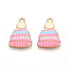 Winter Theme Printed Alloy Pendants PALLOY-H127-03G-05-01-1
