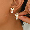 Stainless Steel Dangle Stud Earrings BY9223-4-1