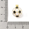 Rack Plating Brass Enamel Pendants KK-S380-10G-3
