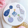 Silicone Clay Texture Mat AJEW-WH0447-050-4