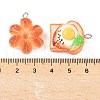 Opaque Resin Pendants RESI-G107-01-3