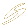 925 Sterling Silver Oval Twisted Chain Necklaces NJEW-H056-01C-G-4