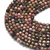 Natural Rhodonite Beads Strands G-A260-A37-01-3