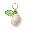 12Pcs 4 Styles Natural Sea Shell Copper Wire Wrapped Pendants PALLOY-JF03610-4