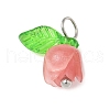Flower Shape Synthetic Shell Charms PALLOY-JF03863-02-2