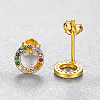 Circle S925 Sterling Silver Stud Earrings NS1455-4