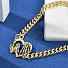 Brass Micro Pave Cubic Zirconia Link Bracelets BJEW-M050-04G-04-2