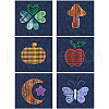 Acrylic Earring Handwork Template TOOL-WH0153-007-7
