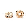 Brass Rhinestone Spacer Beads RB-A014-L6mm-01LG-NF-3