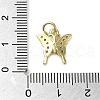 Brass Micro Pave Clear Cubic Zirconia Pendants KK-U005-01B-G-3