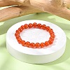 Natural Carnelian Beaded Stretch Bracelets B072-4-4