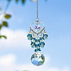 Glass Teardrop Hanging Suncatchers PW-WG72908-01-1