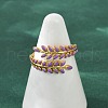304 Stainless Steel Adjustable Cuff Rings RJEW-Q015-03G-C-4