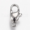 Tarnish Resistant Polished 316 Surgical Stainless Steel Lobster Claw Clasps X-STAS-Z013-12P-1