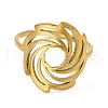Ion Plating(IP) 201 Stainless Steel Finger Rings RJEW-G278-27G-2