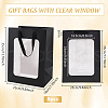 Paper Visible Window Gift Bags with Rope Handles ABAG-WH0040-14A-2