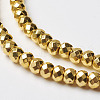 Non-magnetic Synthetic Hematite Beads Strands X-G-P262-29-3x4mm-G-1