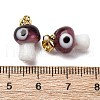 Handmade Lampwork Pendants LAMP-S069-06G-02-3