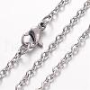 Non-Tarnish 304 Stainless Steel Necklace MAK-K004-06P-2