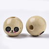 Natural Wood European Beads X1-WOOD-S055-16B-3