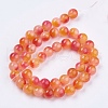 Two Tone Natural Jade Bead Strands G-R165-8mm-06-2
