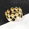 304 Stainless Steel Adjustable Cuff Rings RJEW-Q015-01G-B-5