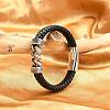 1Pc Braided Leather Cord Bracelets for Men BJEW-DJ0001-13-2