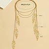Alloy Leaf Pendant Multi Layered Y Necklaces for Women FS-WG83705-01-2