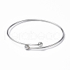 Adjustable 304 Stainless Steel Wire Cuff Bangle Making MAK-F286-02P-2