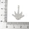 Brass Pave Natural White Shell Pendants KK-S522-20P-3