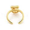 Brass Letter Open Cuff Rings for Women RJEW-G313-01J-G-3