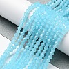 Imitation Jade Glass Beads Strands EGLA-A039-J4mm-D03-4