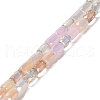 Electroplate Glass Beads Strands EGLA-D030-08I-1