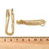 304 Stainless Steel Clear Cubic Zirconia Tassel Stud Earrings EJEW-Z094-01B-G-5
