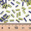 Opaque Colours Two Tone Seed Glass Bugle Beads SEED-T006-02B-03-5