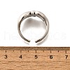 Brass Cuff Rings for Women RJEW-G347-07P-5