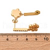 304 Stainless Steel Dangle Stud Earrings EJEW-C148-02G-5