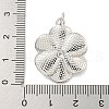 Rack Plating Brass Micro Pave Cubic Zirconia Pendants KK-C059-01P-3