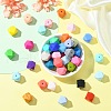 Hexagon Food Grade Silicone Focal Beads SIL-CJC0005-07-5