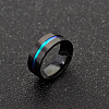 316L Surgical Stainless Steel Wide Band Finger Rings RJEW-T005-13-02-4