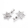 Brass Micro Pave Cubic Zirconia Pendants KK-T070-60P-2
