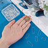 Beebeecraft 80Pcs 4 Styles 304 Stainless Steel Hoop Earring Findings STAS-BBC0005-93-3