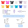 SUNNYCLUE DIY Transparent Butterfly Drop Earring Making Kit DIY-SC0018-34-2