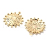 Brass Pendant Cabochon Settings KK-V003-02B-2