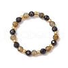 Natural Labradorite Beaded Stretch Rings RJEW-JR00867-07-2